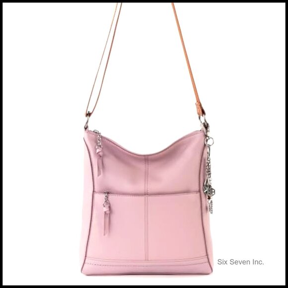 Leather Crossbody Bag Convertible Purse Adjustable Strap Multiple Pockets - Picture 6 of 7